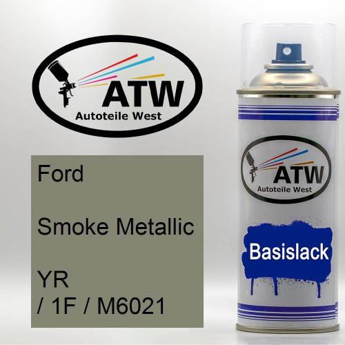 Ford, Smoke Metallic, YR / 1F / M6021: 400ml Sprühdose, von ATW Autoteile West.